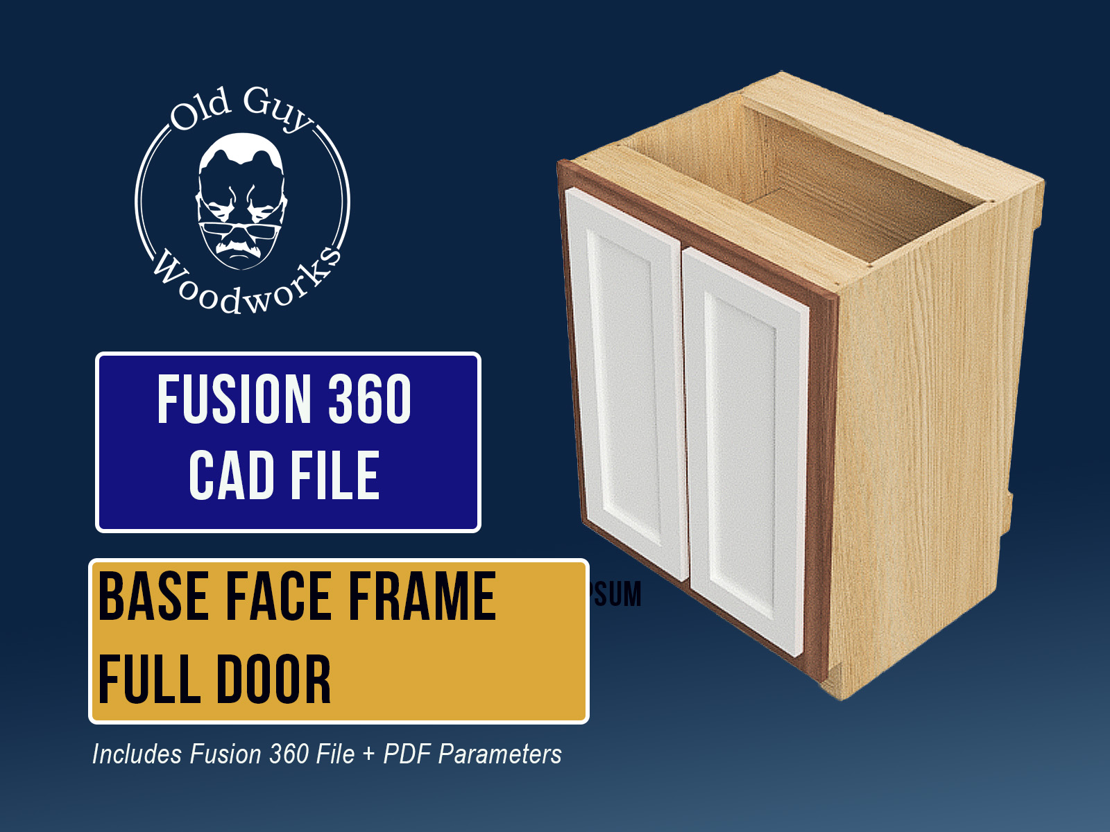 Base Face Frame Full Door Cabinet