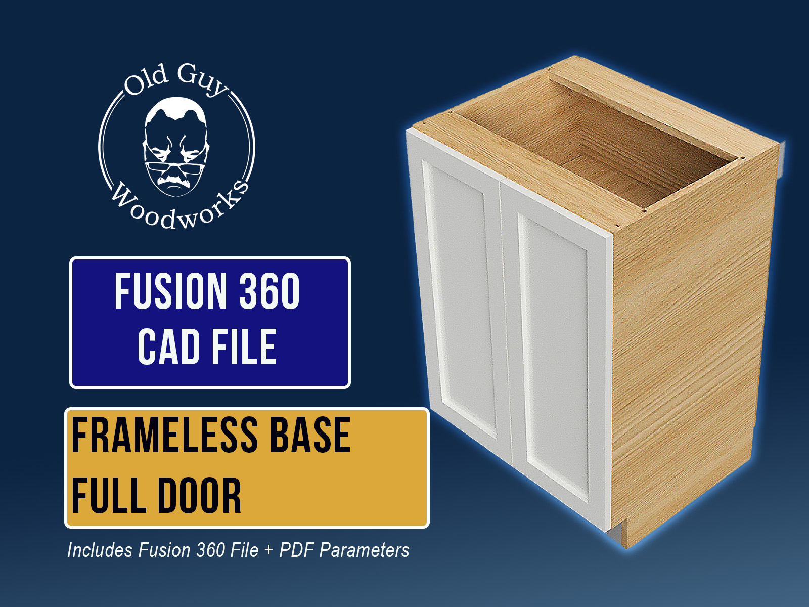 Base Full Door Cabinet - Fusion 360 CAD File